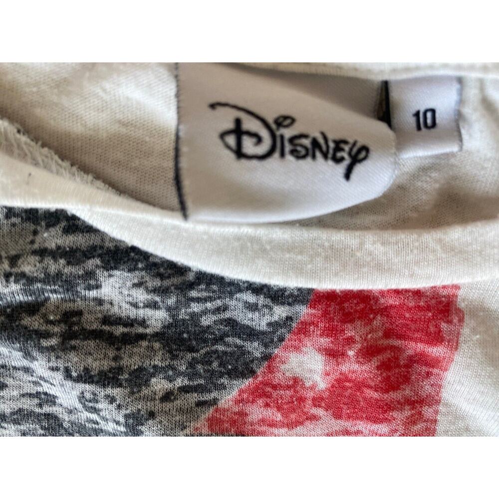 Mickey Mouse Disney T-Shirt UK Flag T Shirt Vest Top UK Size 10 US M - Picture 3 of 4